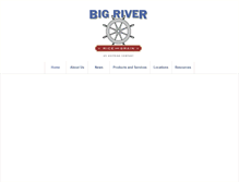Tablet Screenshot of bigriverriceandgrain.com